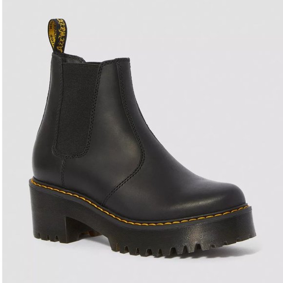 Dr. Martens Rometty Wyoming Leather Platform Chelsea Boots - Picture 1 of 14